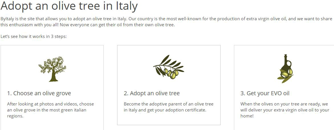 byitaly adopter et oliventræ